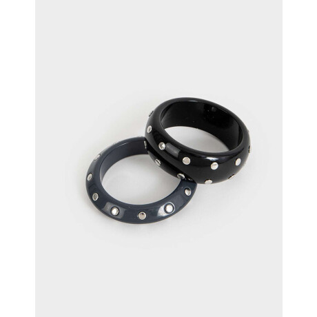 Brazaletes Resina Plateado
