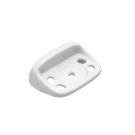 PORTA VASO PARA CEPILLO LOZA LINEA MATE COLOR BLANCO BLANCO