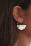 Medio Círculo Earrings Mini Alpaca