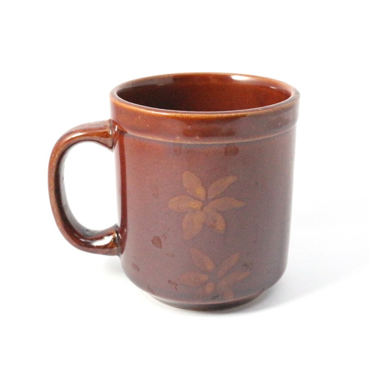 Taza de ceramica marron 8x8,5cm(MU3587) - Taza De Ceramica Marron 8x8,5cm(mu3587) 