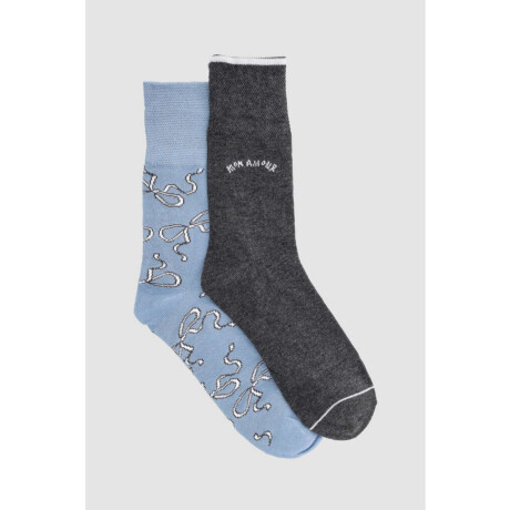 Media sujeción suave pack 2 (lisa + diseño) Variante 32