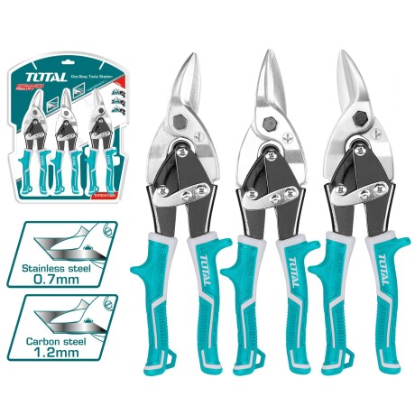 Set De 3 Tijeras Corta Chapa - Recta, Derecha, Izquierda Set De 3 Tijeras Corta Chapa - Recta, Derecha, Izquierda