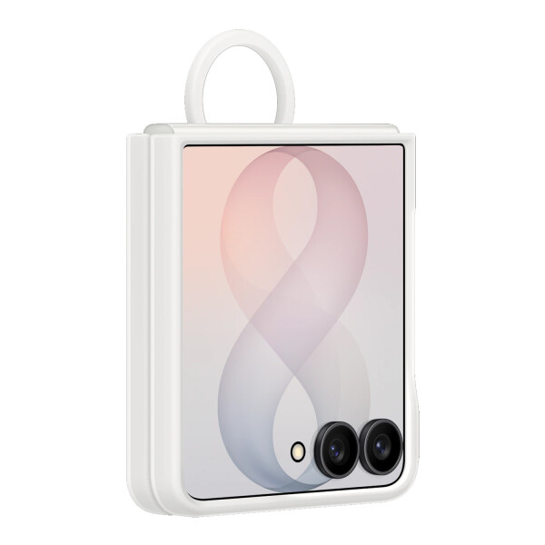 Funda Magnética De Silicona Con Anillo Para Samsung Galaxy Z Flip8 TRANSPARENTE