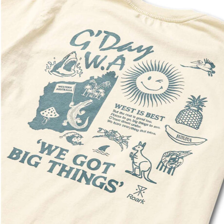 Remera Roark G'Day W.A. Beige