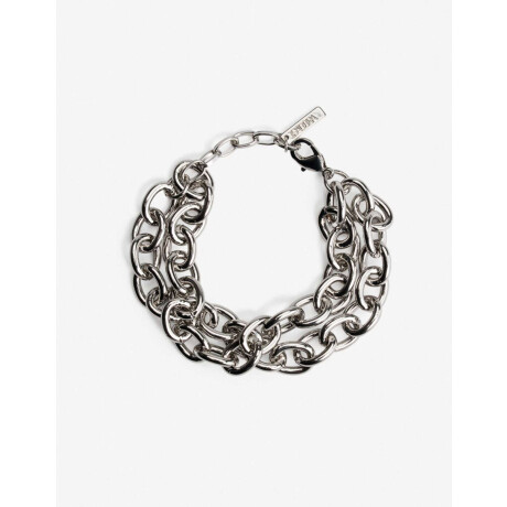 Pulseras Flexibles Metal Plateado Rodio