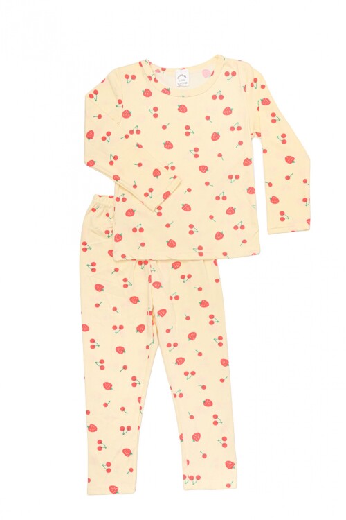 Pijama Cerezas Amarillo