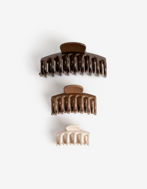 Broches Sets Acrilico Set De Broches - Combinacion Tricolor