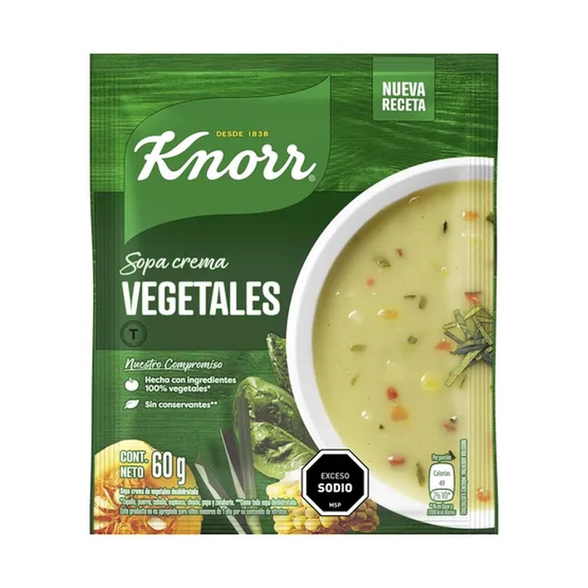 SOPA KNORR CR. VEGETALES 60G 