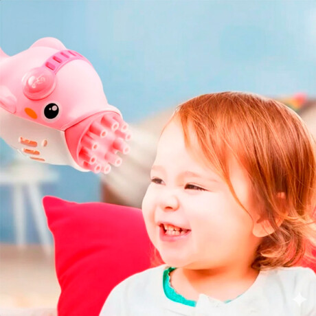Pistola Ametralladora Eléctrica Tik Tok Diseño Animal Delfin Rosado