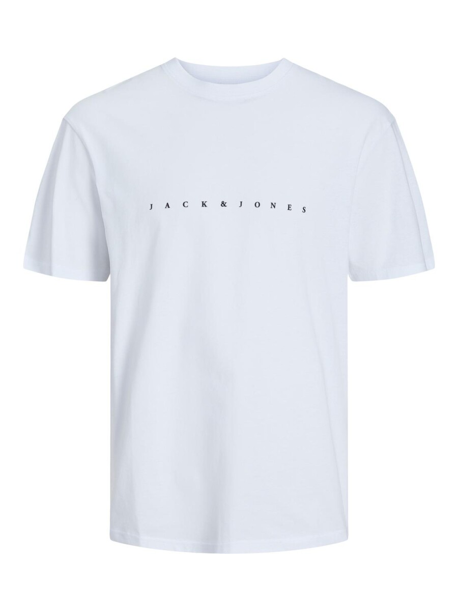 Camiseta Star Texto Estampado - White 