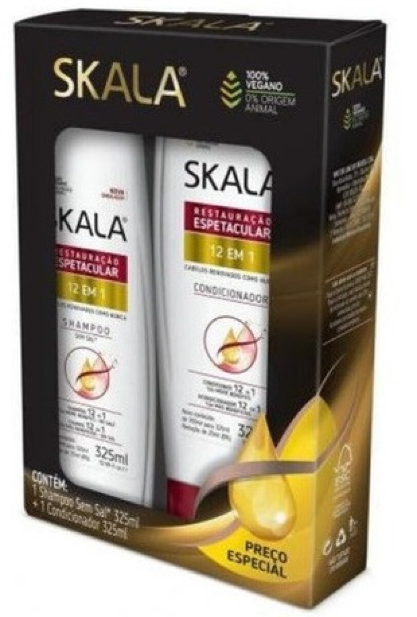 KIT SKALA SHAMPOO 325 ML + ACO 200 ML 12 EN 1 