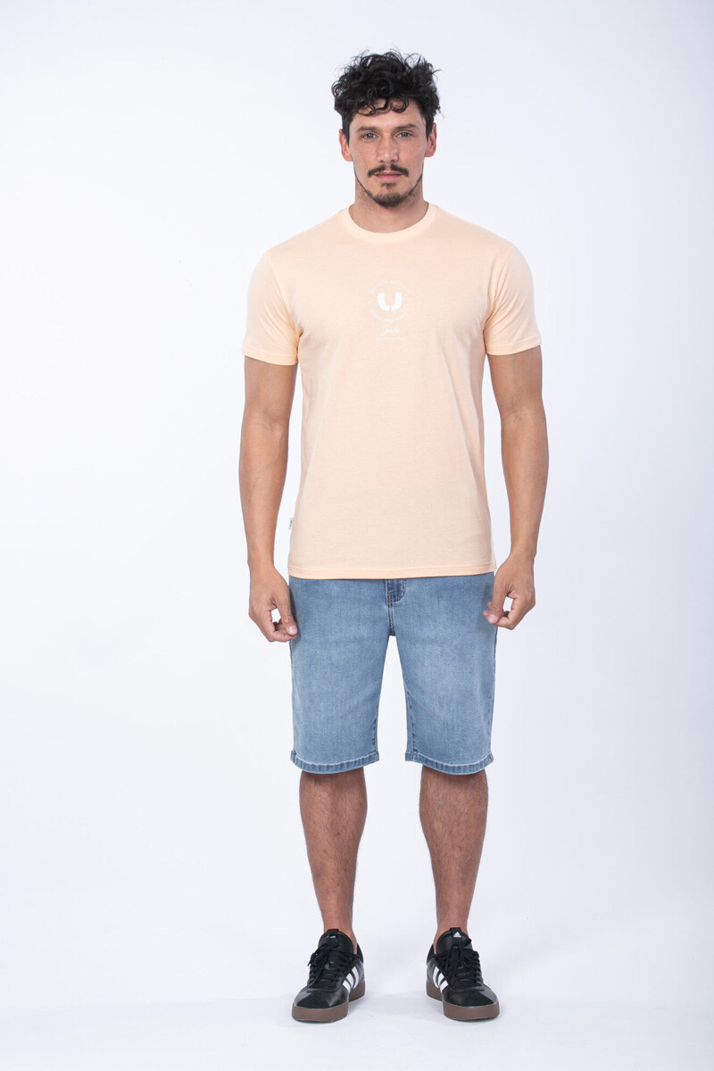 Remera UFO manga corta Salmon