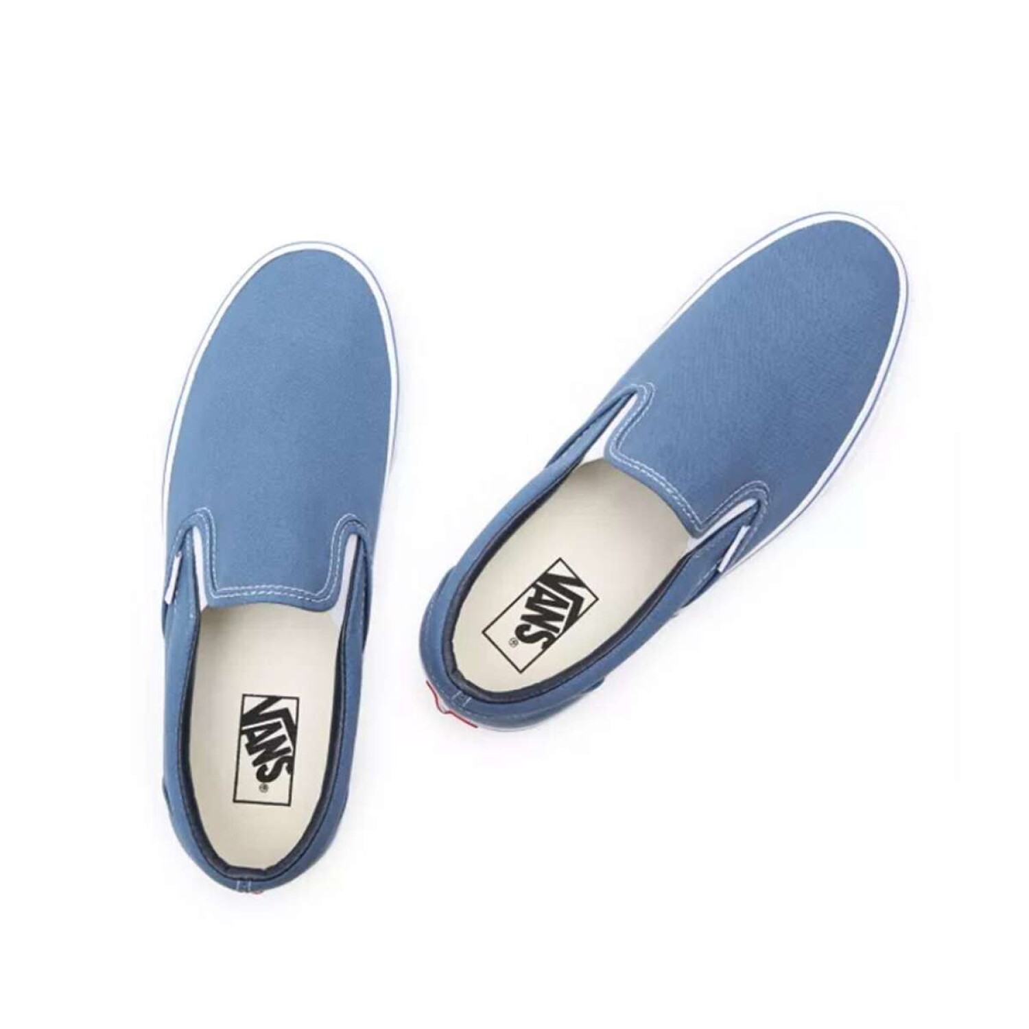 Vans slip on azules cheap