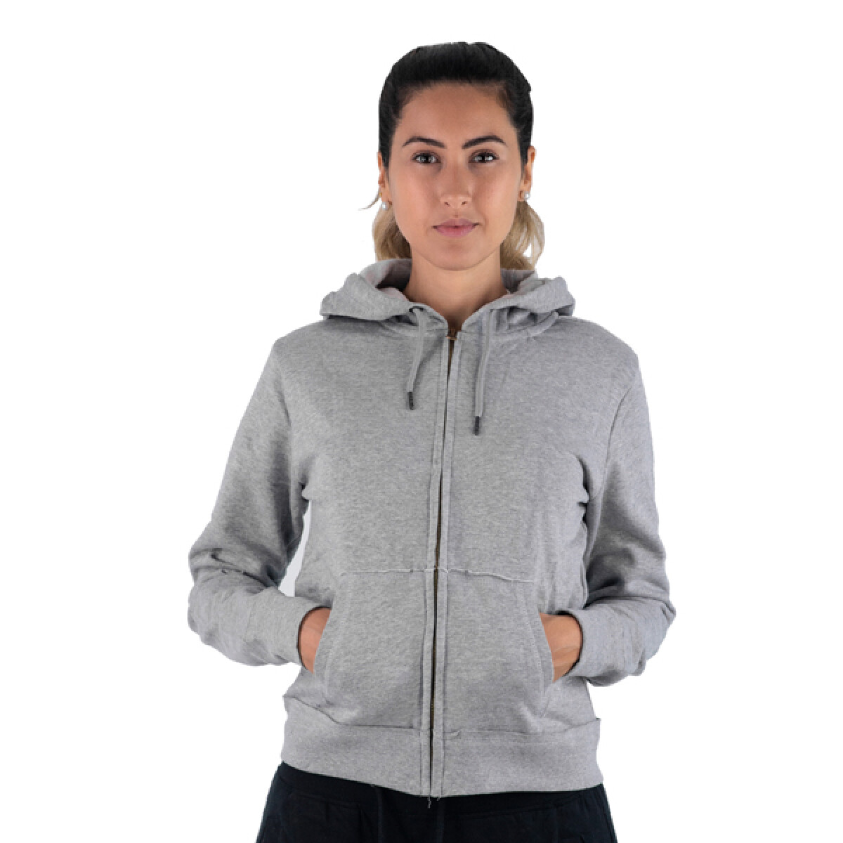 Campera Muvem con Capucha de Mujer - F20LI06 - Gris 