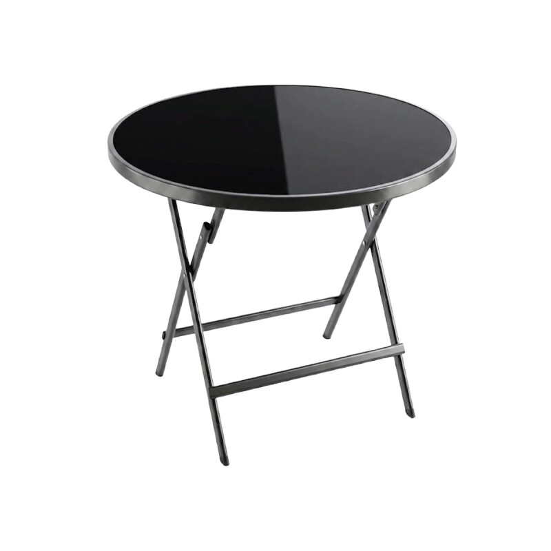 MESA RED AUXILIAR NEGRA PLEGABLE 60CM Unica