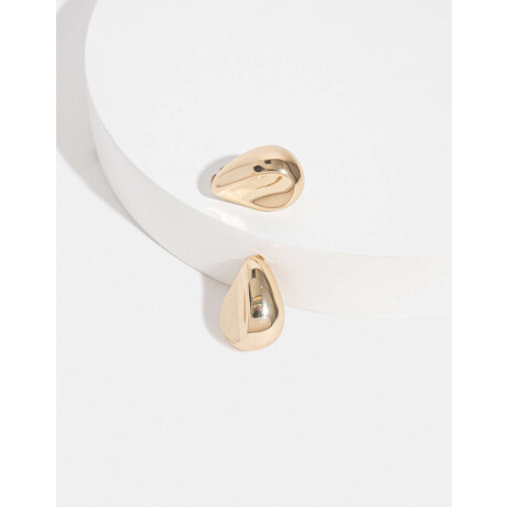 Aros Clip De Metal Dorado