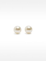 Pendientes Cortos Perla beige
