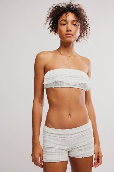 TOP BANDEAU FLIRTY FRILL Marfil