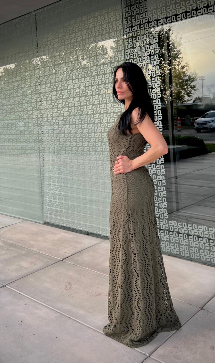 Vestido sin manga Aleida - Verde 