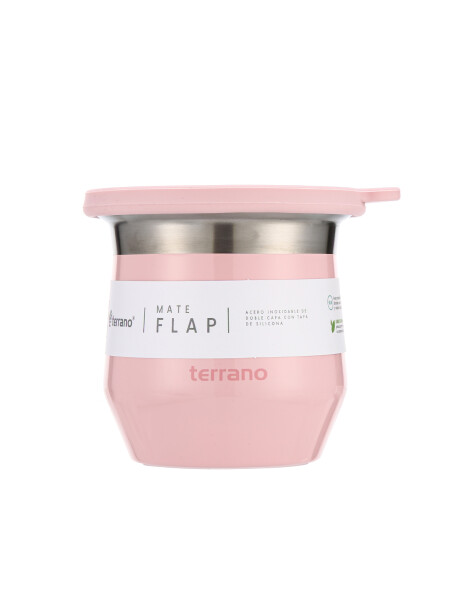 Mate Acero Flap - Metalizado Rosado