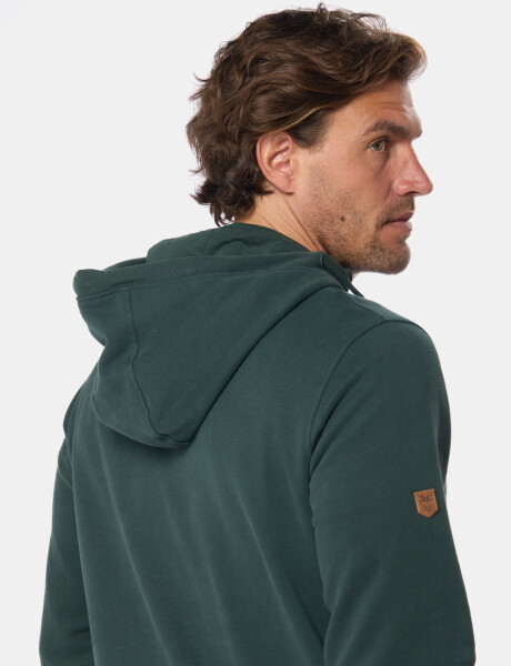 CANGURO DE FELPA MEDIO CIERRE Verde