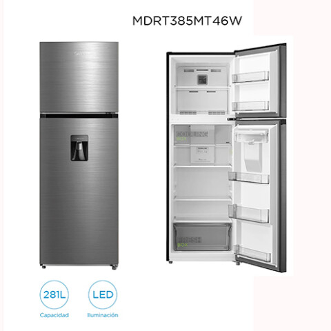 REFRIGERADOR MIDEA MDRT385MTR46W Disp.Inox 266 L -Frío Seco N/A