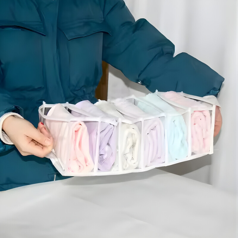 Organizador de cajón 6div. PVC TRANSLUCIDO