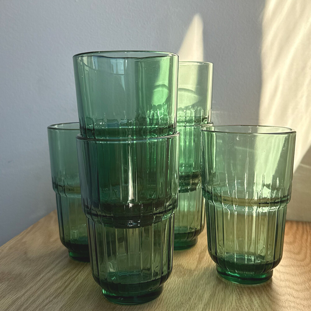 Set Vasos Verdes l Apilables Set Vasos Verdes l Apilables