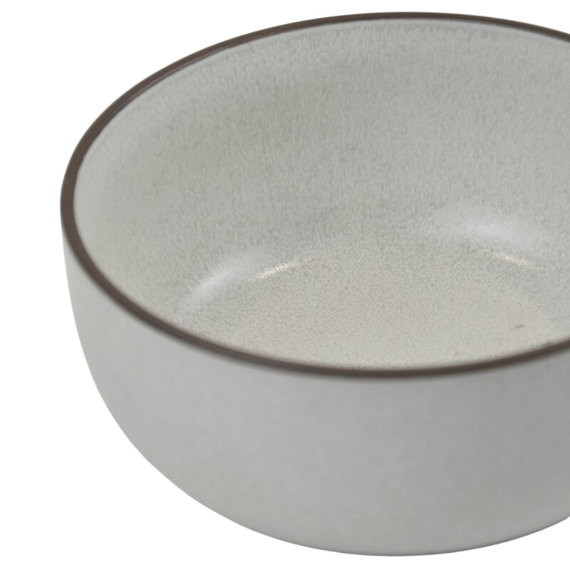 Bowl Bombe 15cm c/borde marrón BLANCO