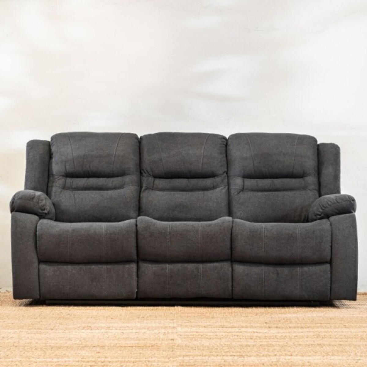 Sillón Reclinable Renno 3 Cuerpos Gris 