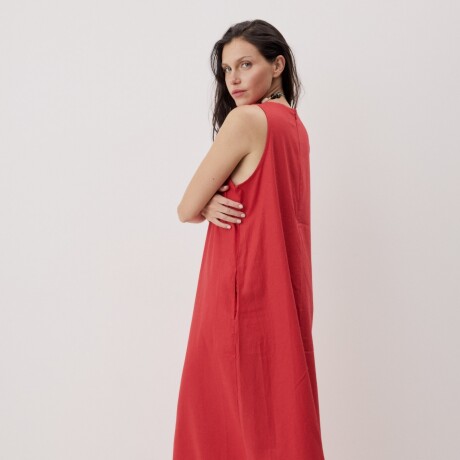 VESTIDO PILO HIGH Rojo