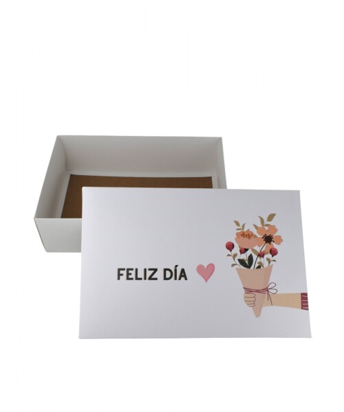 Caja Rectangular Impresa 20x30x9 cm - FELIZ DIA Caja Rectangular Impresa 20x30x9 cm - FELIZ DIA