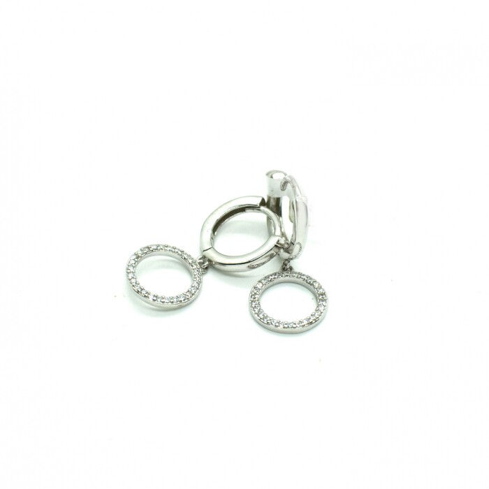 Caravanas en Plata 925 con Zirconias Caravanas en Plata 925 con Zirconias