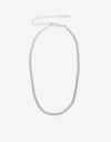 Collares Cortos Metal Collar Corto Metal Mesh. - Plateado Rodio