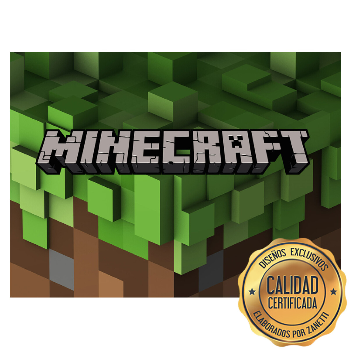 Lámina Minecraft - Logo Rect. 