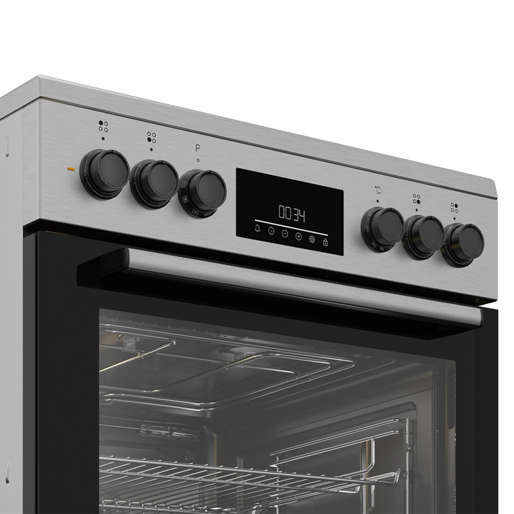 COCINA ELECTRICA VITRO ELECTRICA GRIS BEKO FBM67320XS