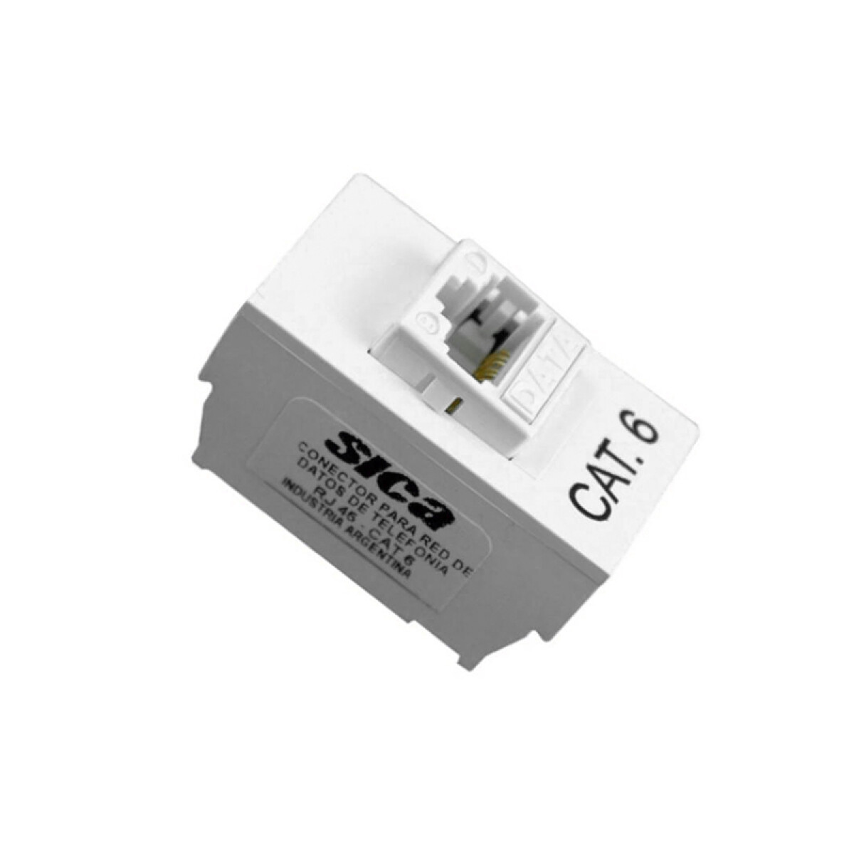 Módulo toma de datos RJ45 CAT6 blanco blanche Sica - ELE07626 