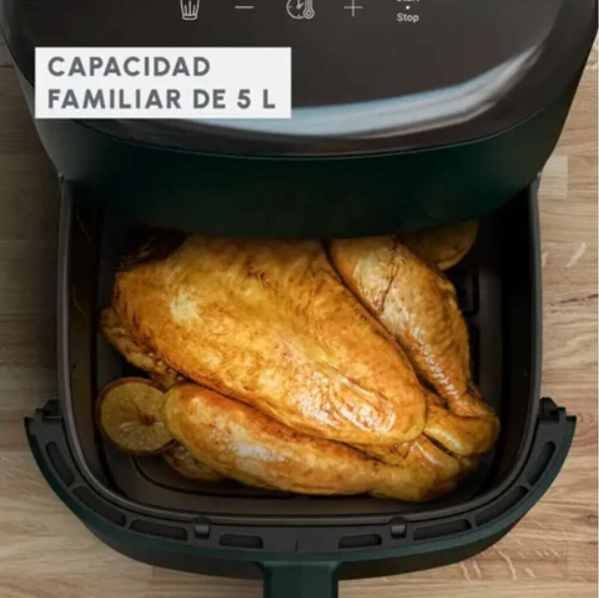 Freidora Easy Fry Max Moulinex Sin Aceite 5 Litros 10 Programa - Color Verde Oscuro 