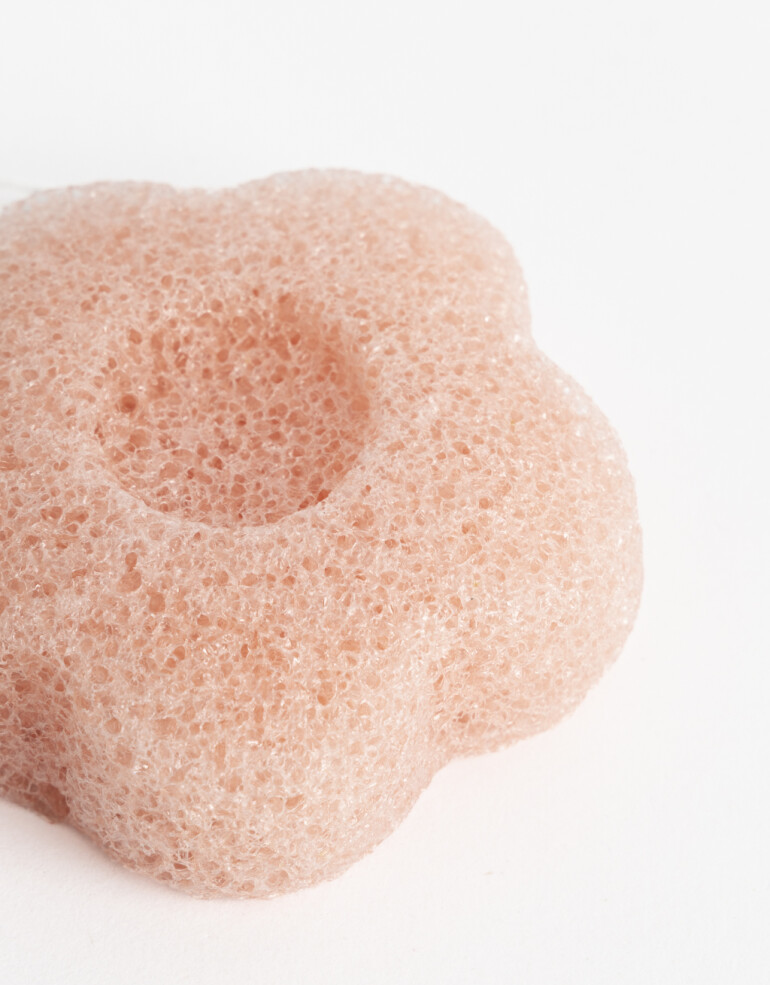 Complementos de cosmética para rostro Esponjas Esponja Exfoliante Facial - Coral Claro