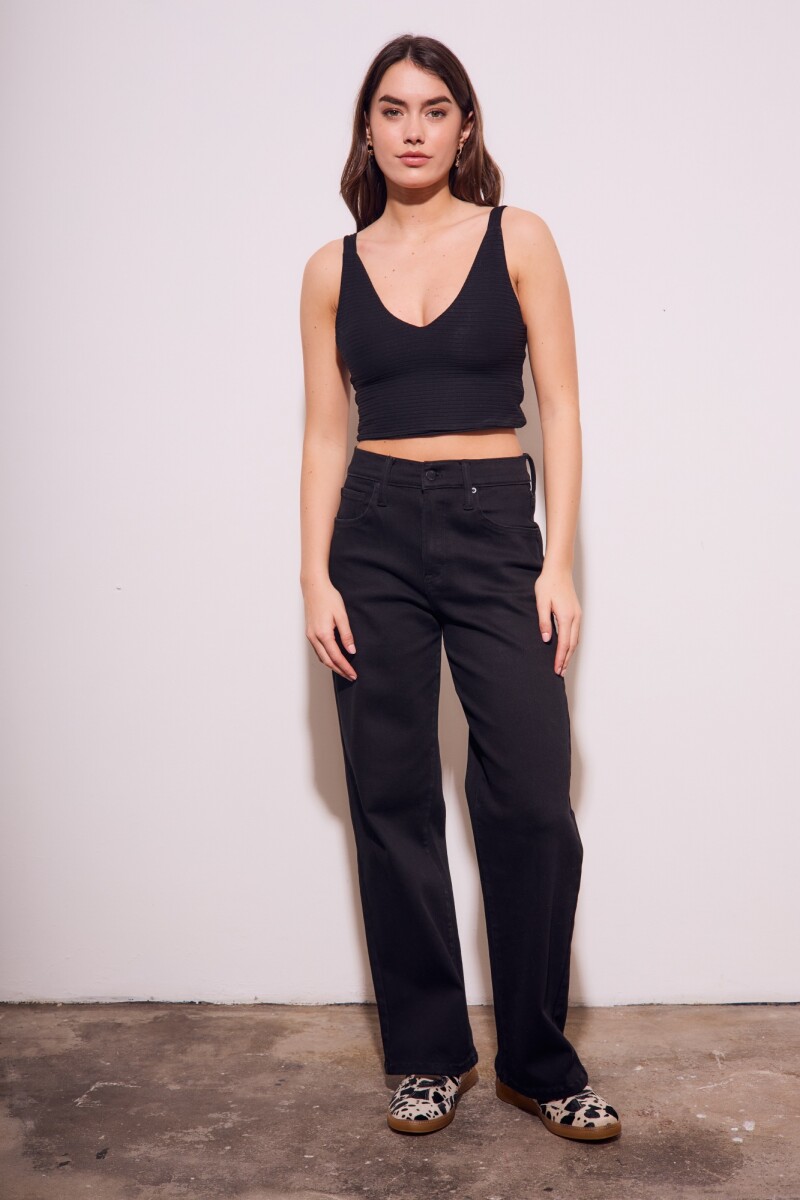 Jean Wide Leg Negro