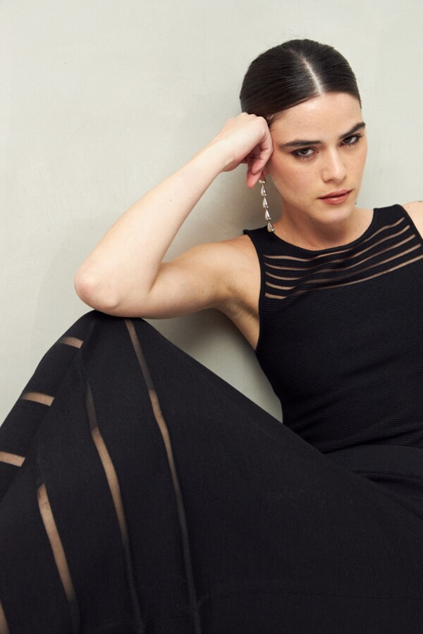 FALDA ORIA Negro