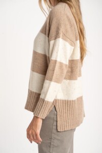 Sweater Lana Rayado Chocolate