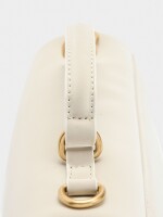 Bolso Bandolera Acolchado Textura Suave crudo