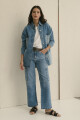 CAMPERA COMBINADA AZUL