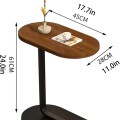 Mesa De Arrime Auxiliar Marron