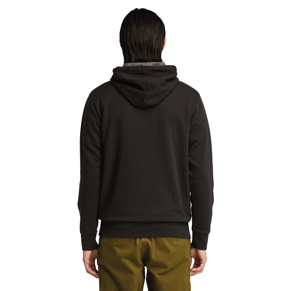 Polera Oyster River Chest Logo Hombre Black-Pavement