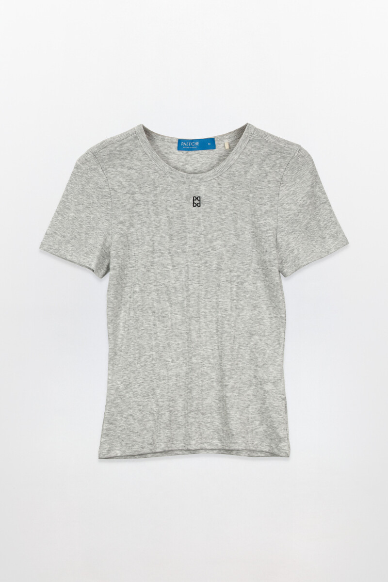 T-shirt Time Gris Melange
