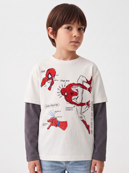 REMERA SPIDER OFF WHITE