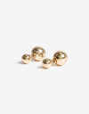 Aros Pasantes Special Price Aros Pasantes Bolones Metal - Dorado
