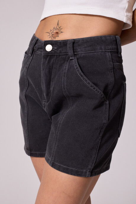 SHORT JEAN AIXA DIXIE Gris Oscuro
